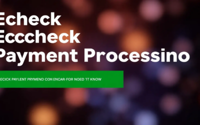 Echeck-betalningsbehandling