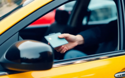 Kortmaskin för taxi