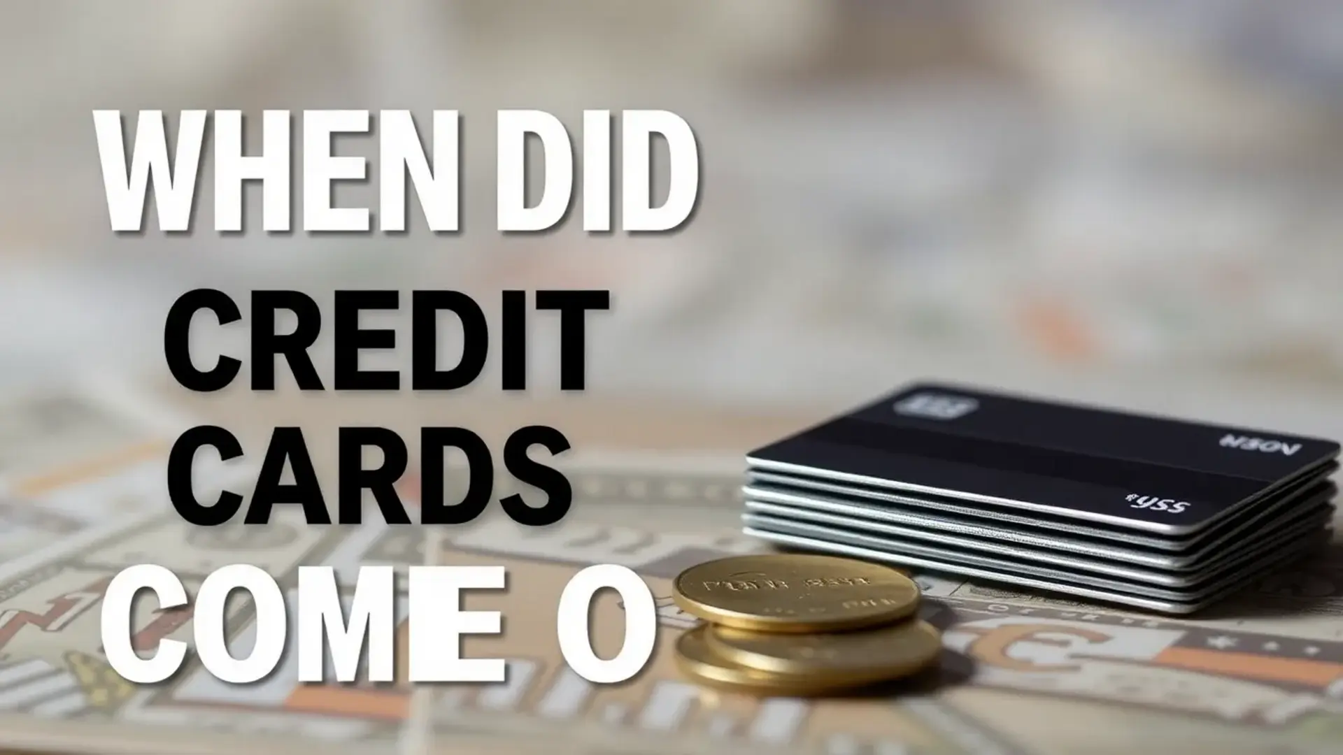 when did credit cards come out - Illustration