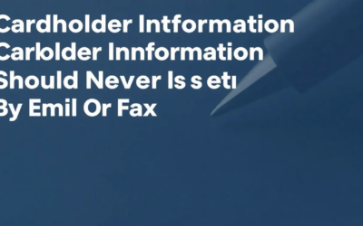 Kortinnehavarens information ska aldrig skickas via e-post eller fax.