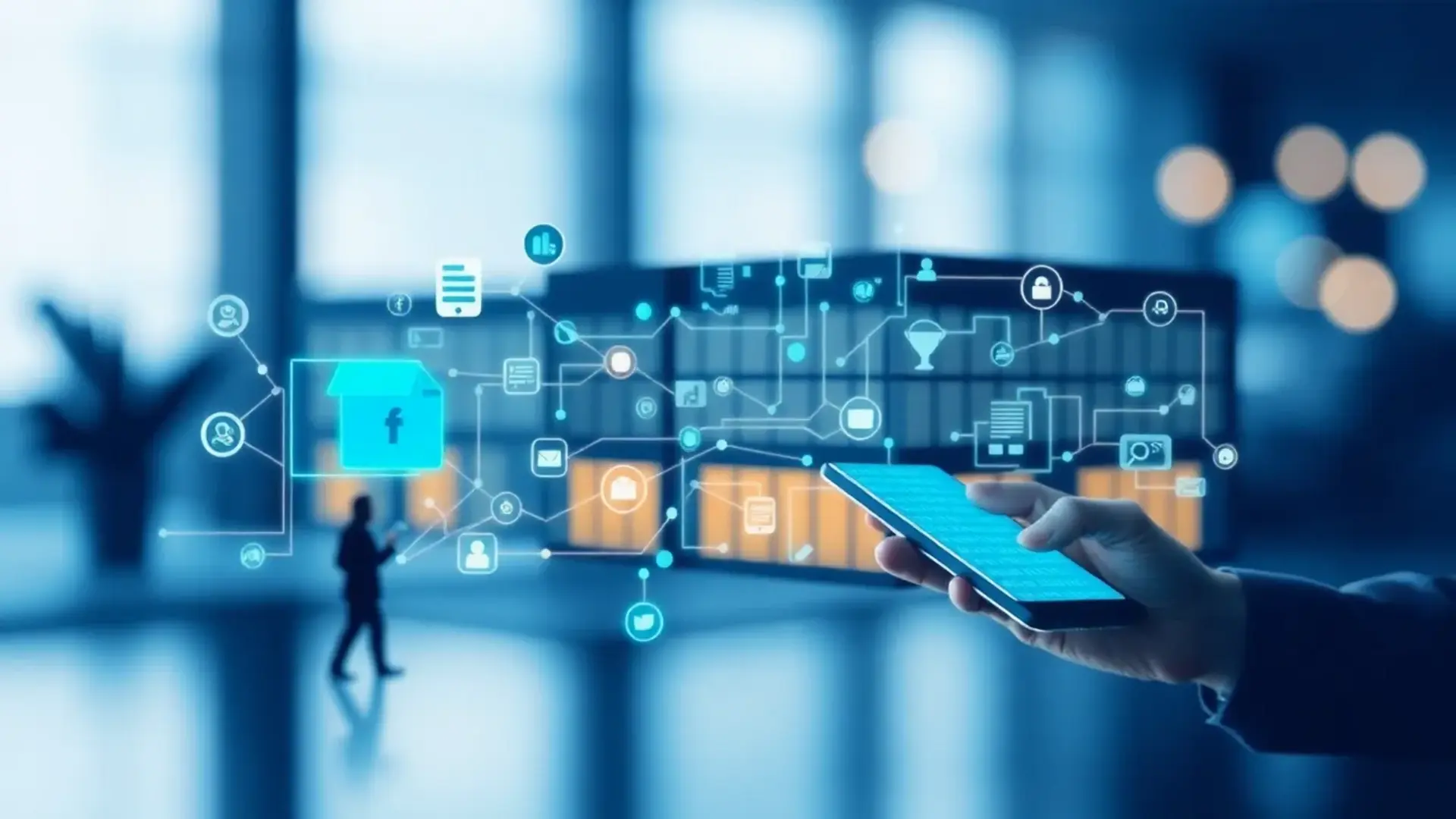 Digital transformation i erhvervsbankvirksomhed - Illustration