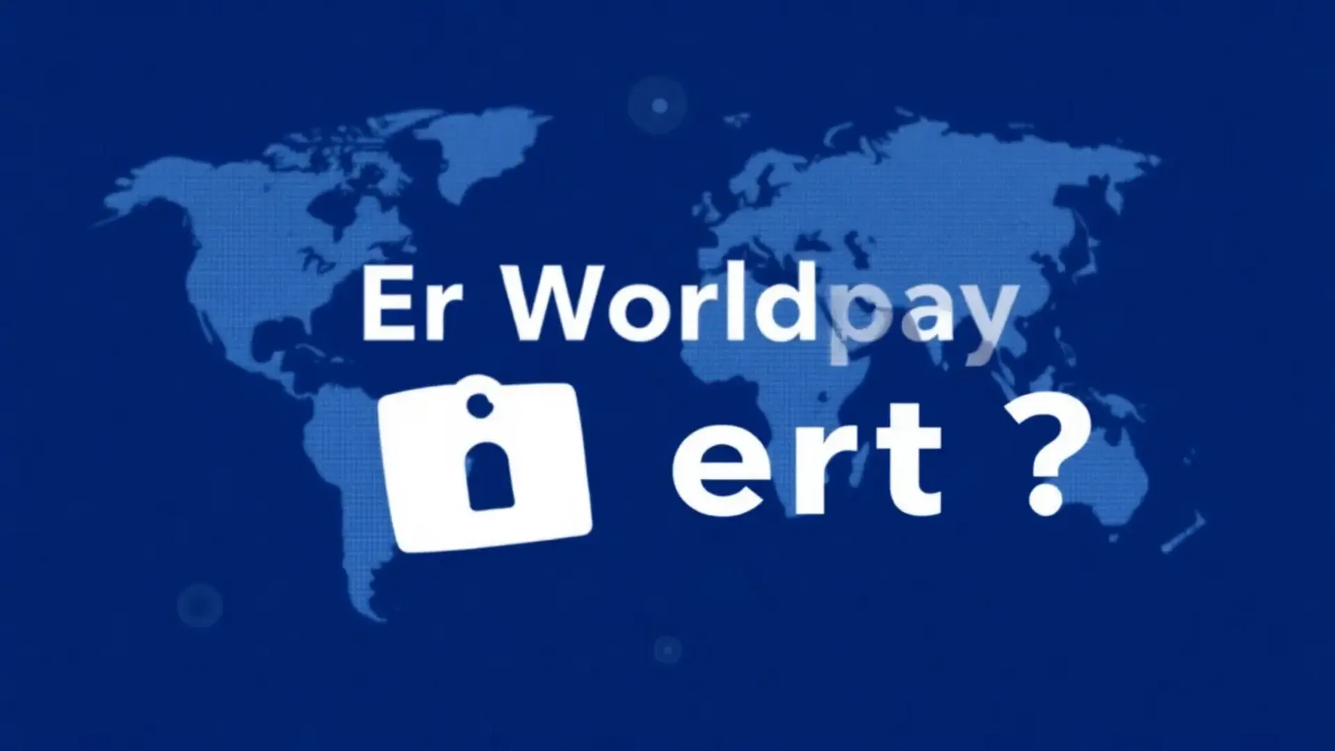 Er Worldpay sikkert? - Illustration