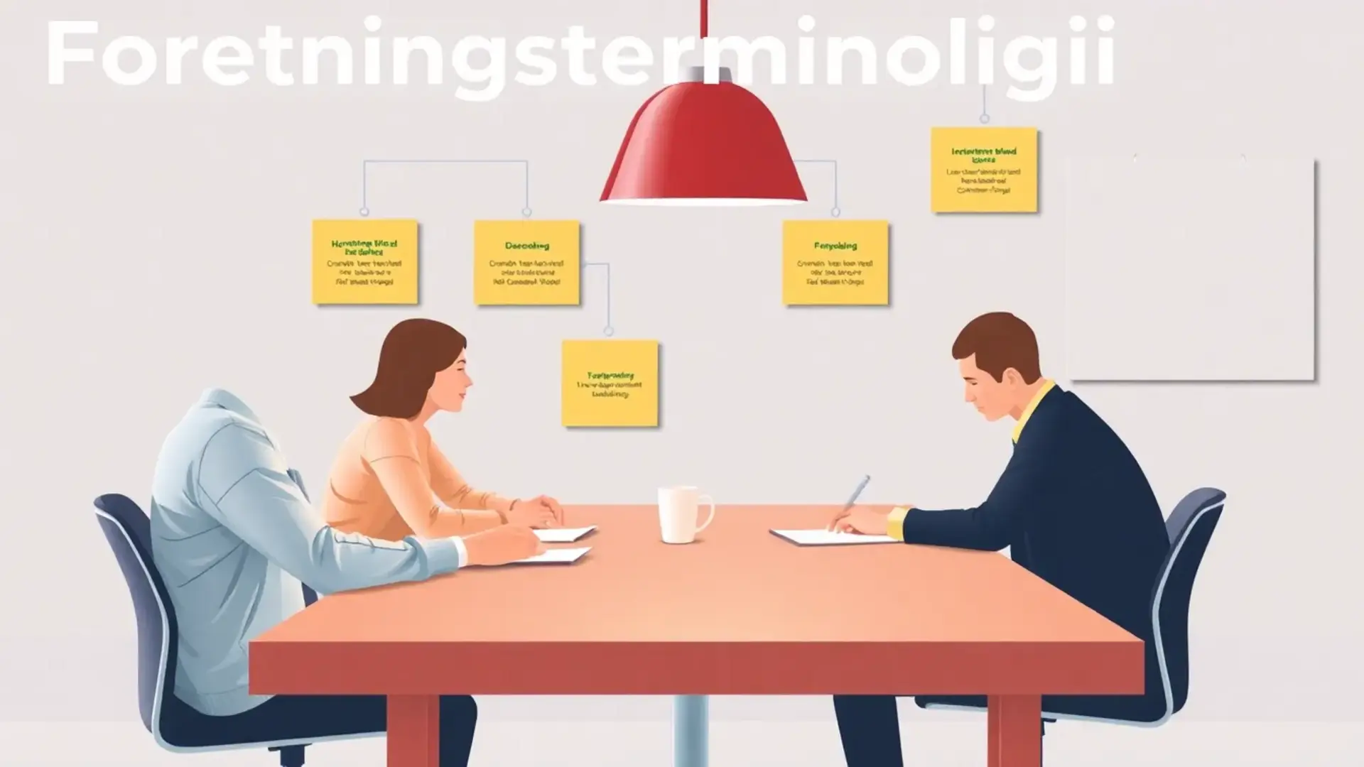 Forretningsterminologi - Illustration