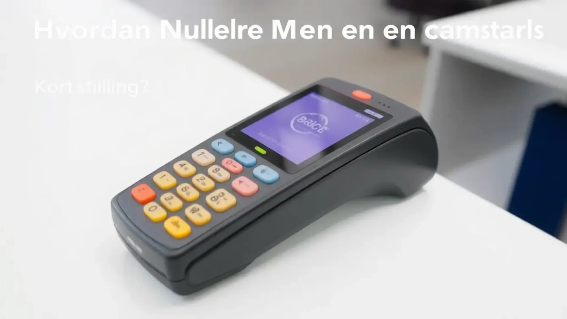 Hvordan nulstiller man en kortterminal - Illustration