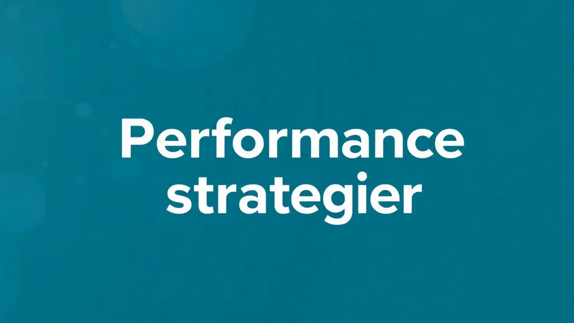 Performance-strategier - Illustration