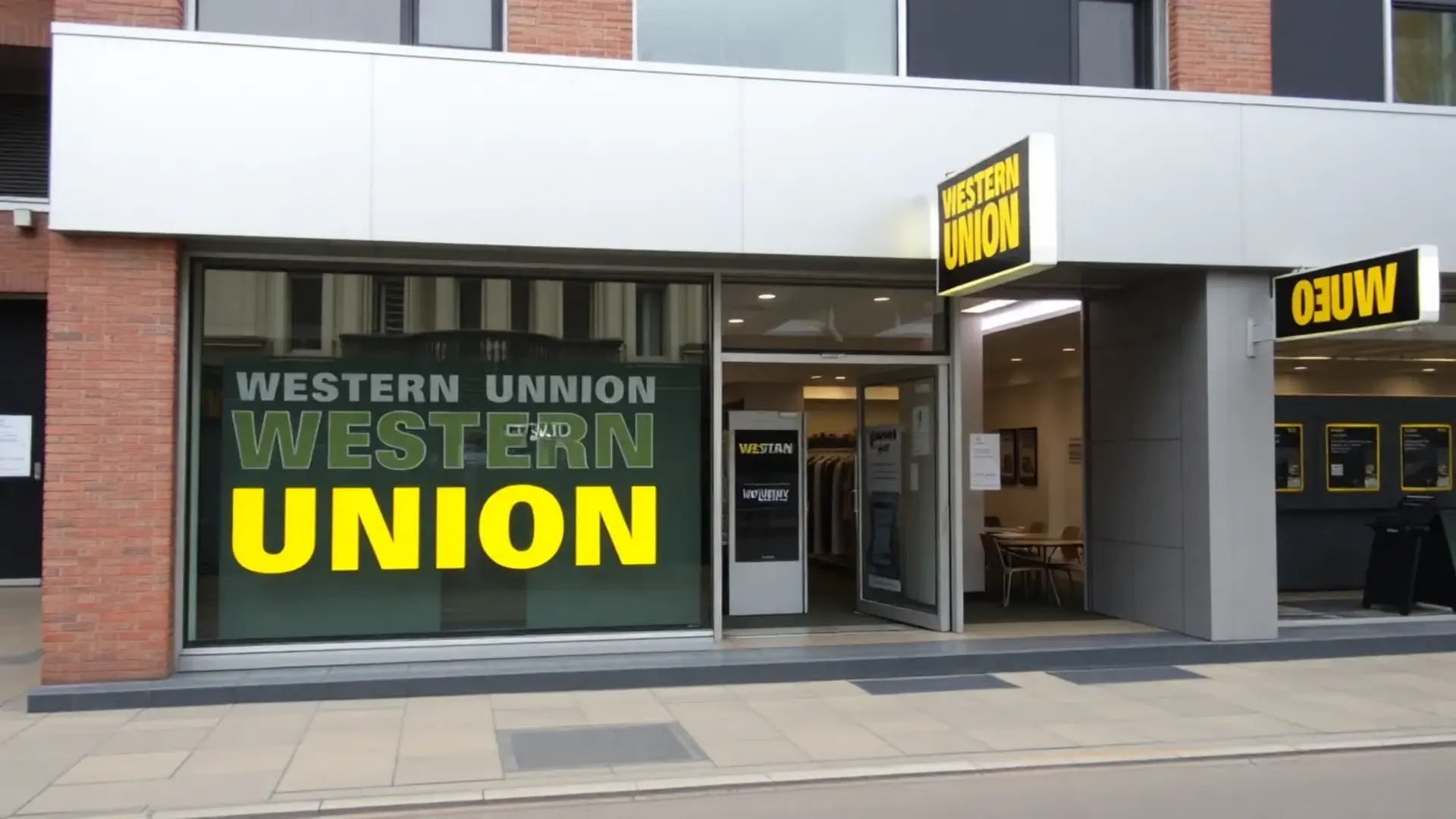 Western Union-pengeoverførsel - Illustration