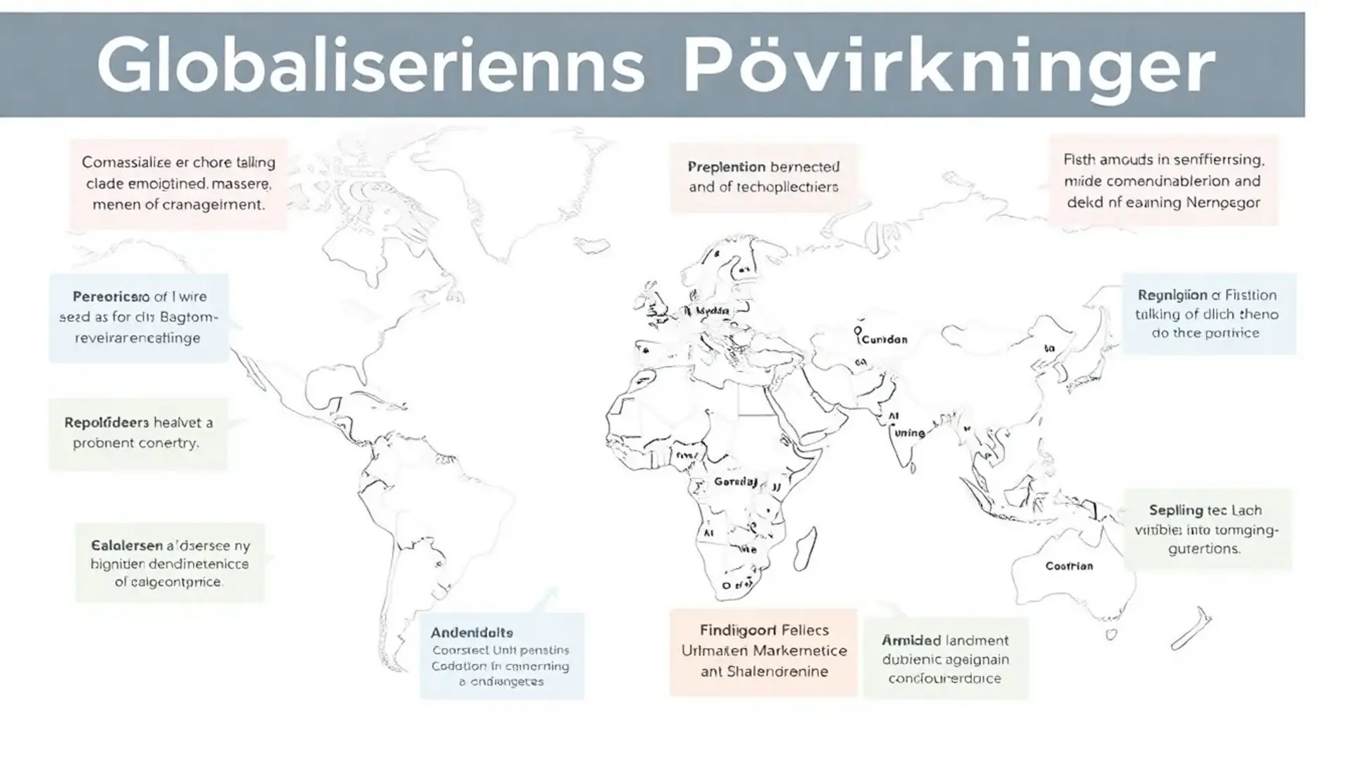 Globaliseringens påvirkninger - Illustration