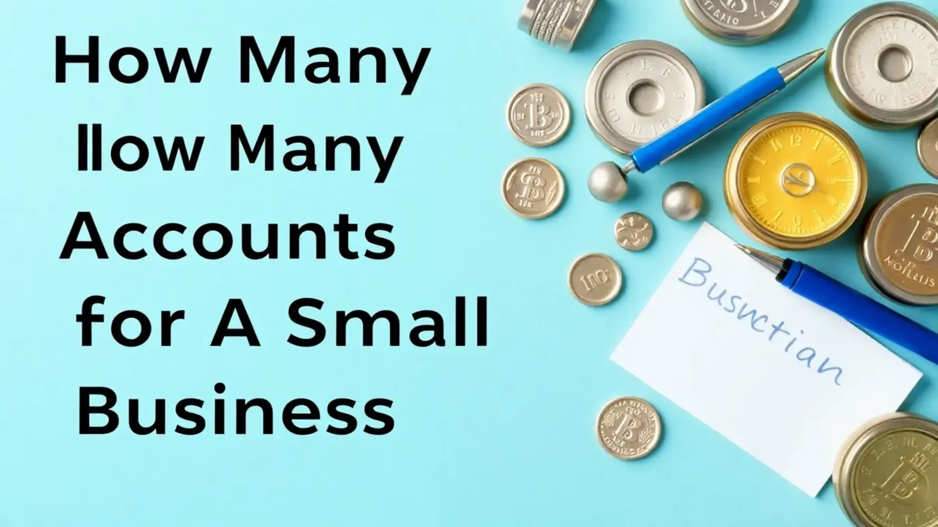 How many accounts do you need for a small business - Illustration