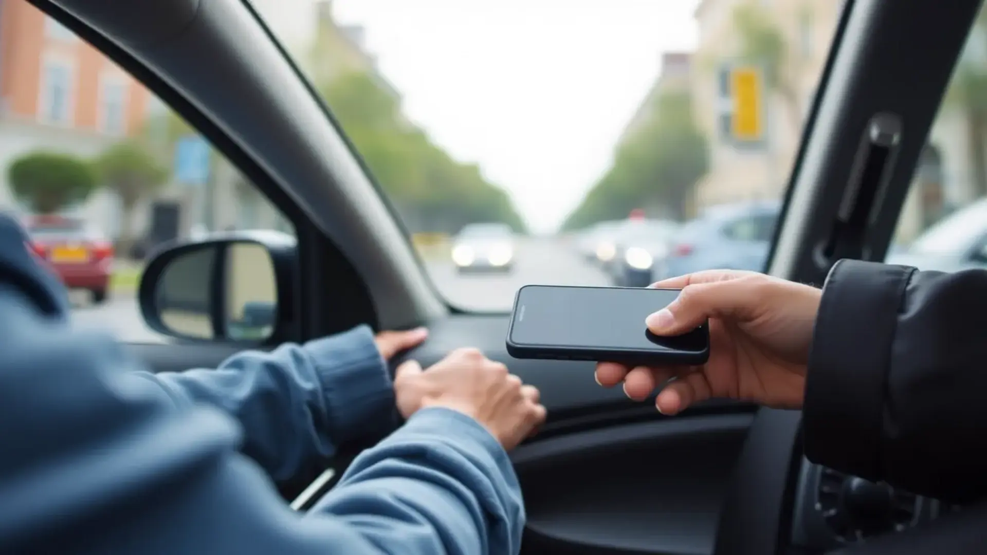 Kortterminal til taxa - Illustration